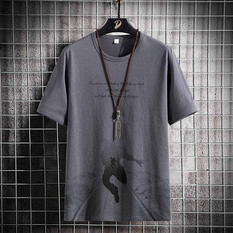 Buycenter Round Neck Casual Half Sleeve Shirt - Comfortable Cotton Fit - Buy Center