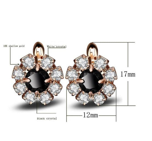 Elegant Flower Jewelry Set - Silver Necklace, Earrings, Ring & Bracelet - Buy Center