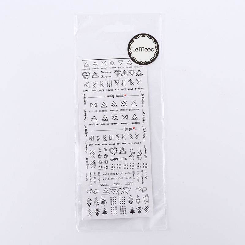 Geometric DIY Art Nail Polish Stickers - Modern Styles for Trendy Nails - Buy Center