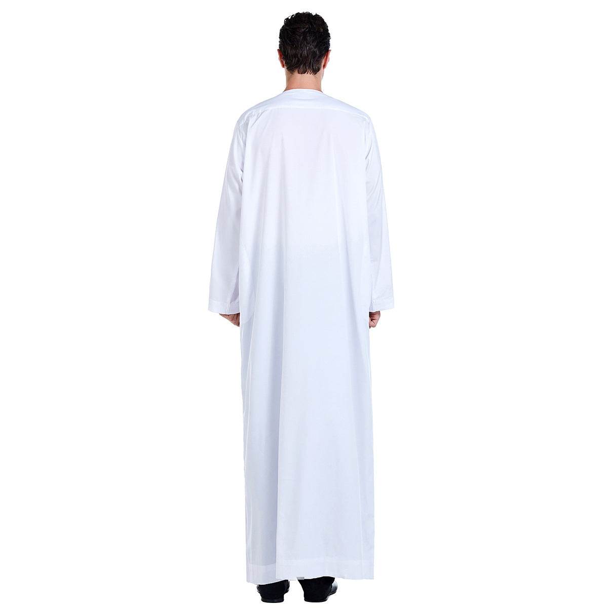 Elegant Middle Eastern Men's Robe - Cotton Blend with Stylish Embroidery - Buy Center