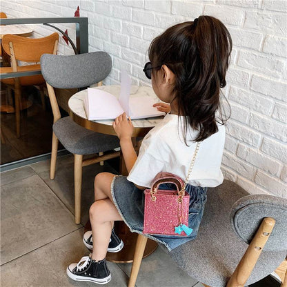 Kids' Sequined Shoulder Bag - Stylish PU Design for Boys' Essentials - Buy Center