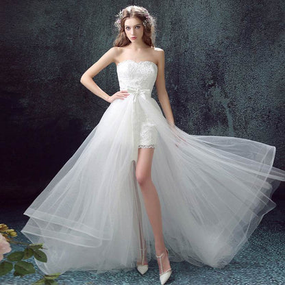 Sexy Mermaid Lace Wedding Dress - Detachable Skirt & Short Design - Buy Center