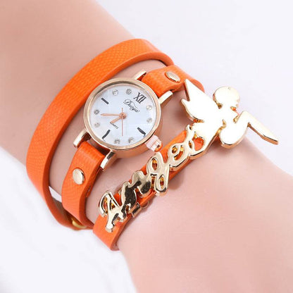 Buy Center DIY Angel Pendant Quartz Watch - Elegant Women's Timepiece - Buy Center