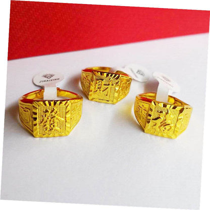 Stylish Square Men's Ring - Modern Alloy Fashion Accessory for 2025 - Buy Center