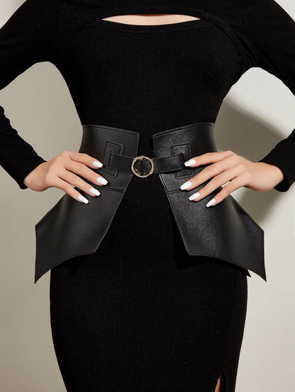 American Style Girdle Waist Skirt - Fashionable PU Leather Belt 2025 - Buy Center