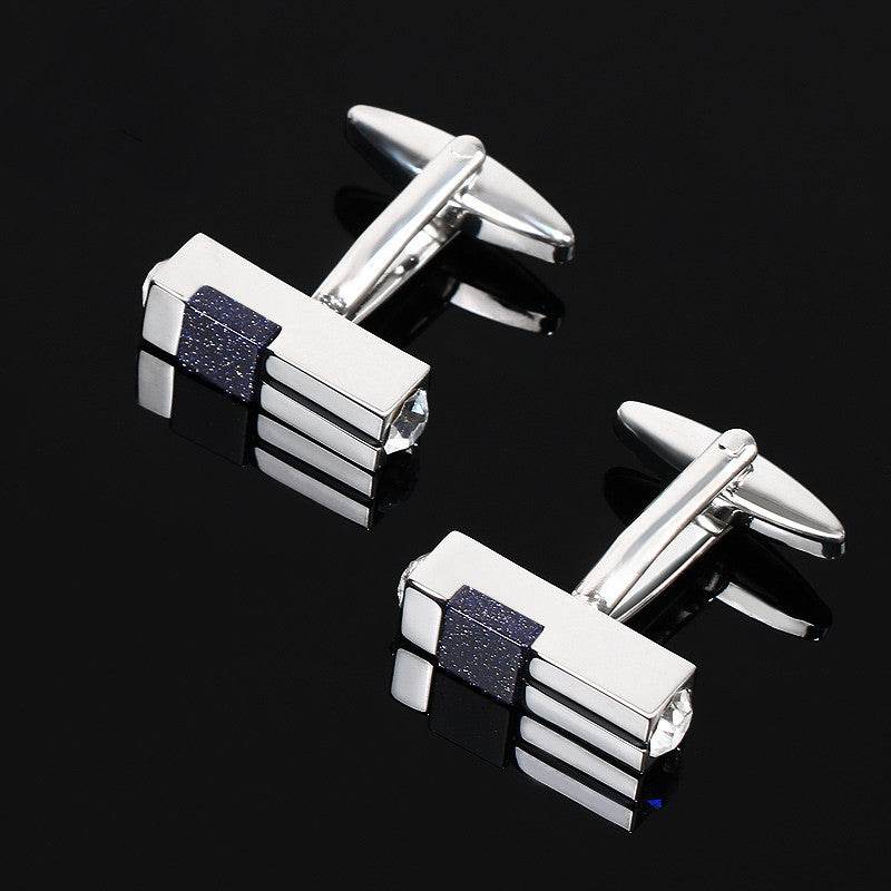 Men's Diamond Light Cufflinks - Elegant Alloy Accessories for Sophisticated Style - Buy Center