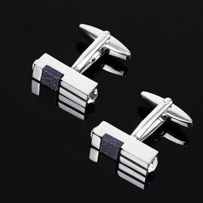Men's Diamond Light Cufflinks - Elegant Alloy Accessories for Sophisticated Style - Buy Center