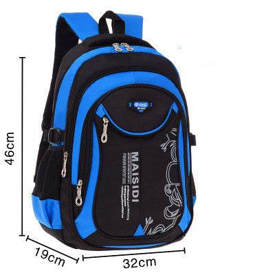 Lightweight Waterproof Schoolbag for Boys - Durable Nylon, Grades 1-6 - Buy Center