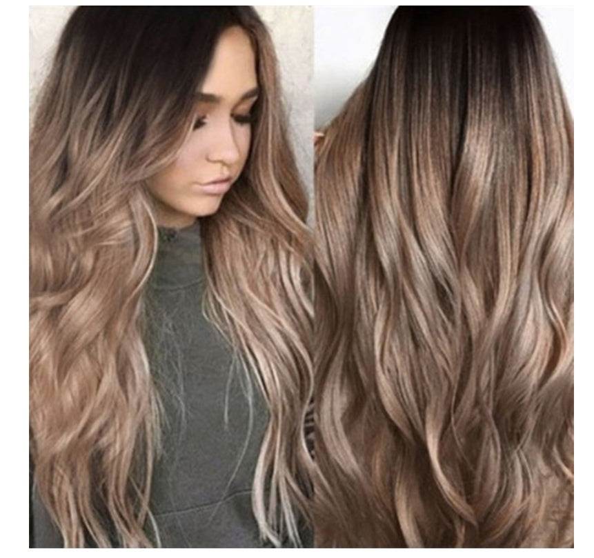 Elegant Gradient Long Curly Synthetic Wigs - Premium European & American Style - Buy Center