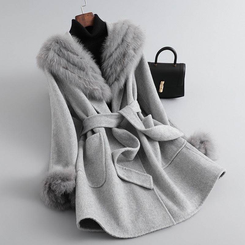 Buycenter Women's Slim Fit Sheepskin Coat - Perfect for Autumn & Winter - Buy Center