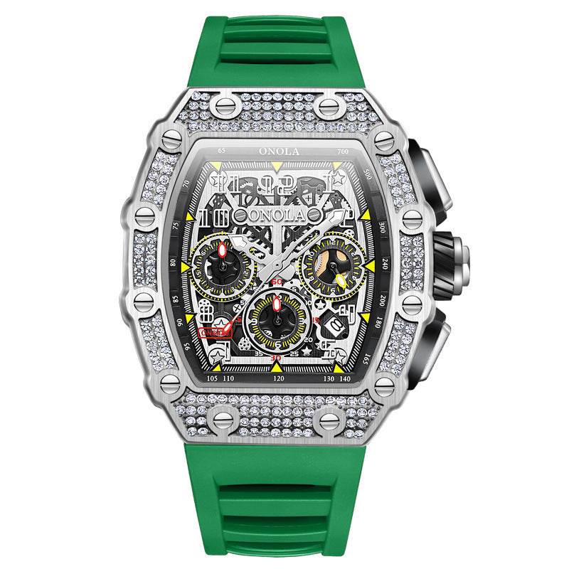 Buycenter Multi-functional Mechanical Watch - Full Diamond Fashion Style - Buy Center