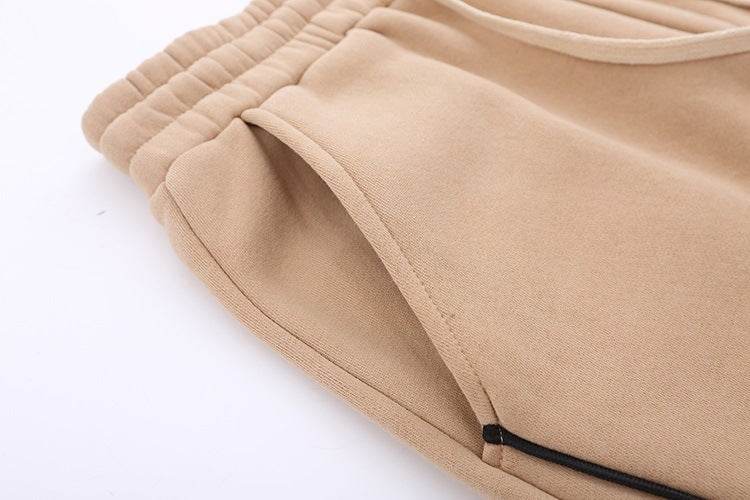 Fall-Winter Velvet Knit Sweater & Straight Slacks - Cozy Sports Style - Buy Center