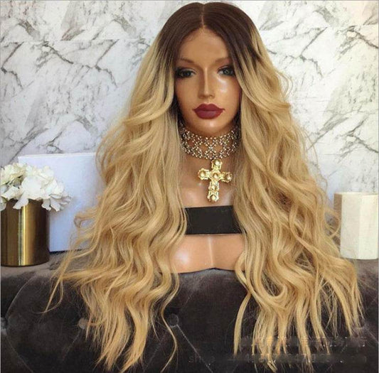 Long Curly Hair Wig Set - High-Quality Synthetic, Adjustable & Heat-Resistant - Buy Center
