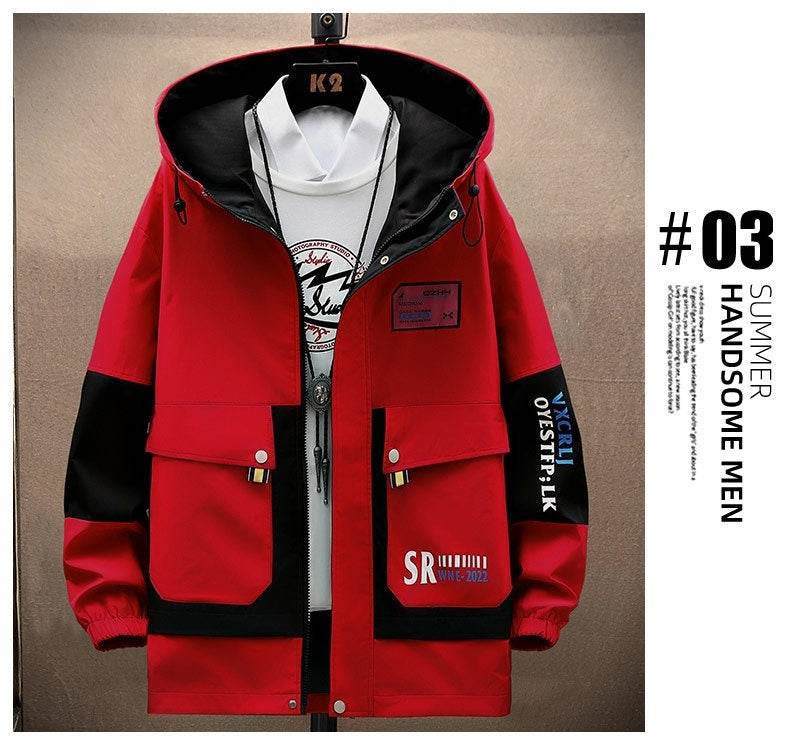 Trendy Hooded Overalls for Teens - Spring & Autumn Slim Fit Style - Buy Center