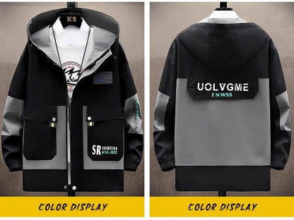 Trendy Hooded Overalls for Teens - Spring & Autumn Slim Fit Style - Buy Center