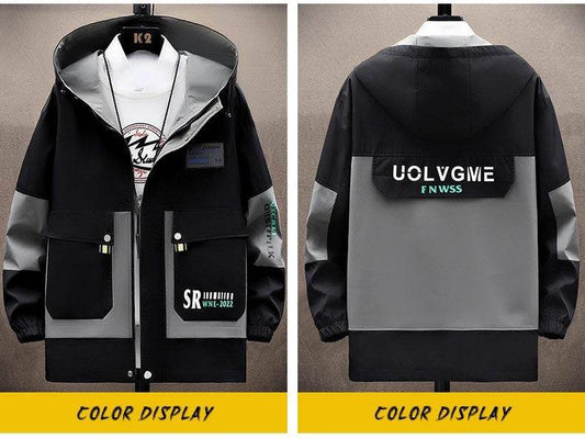 Trendy Hooded Overalls for Teens - Spring & Autumn Slim Fit Style - Buy Center