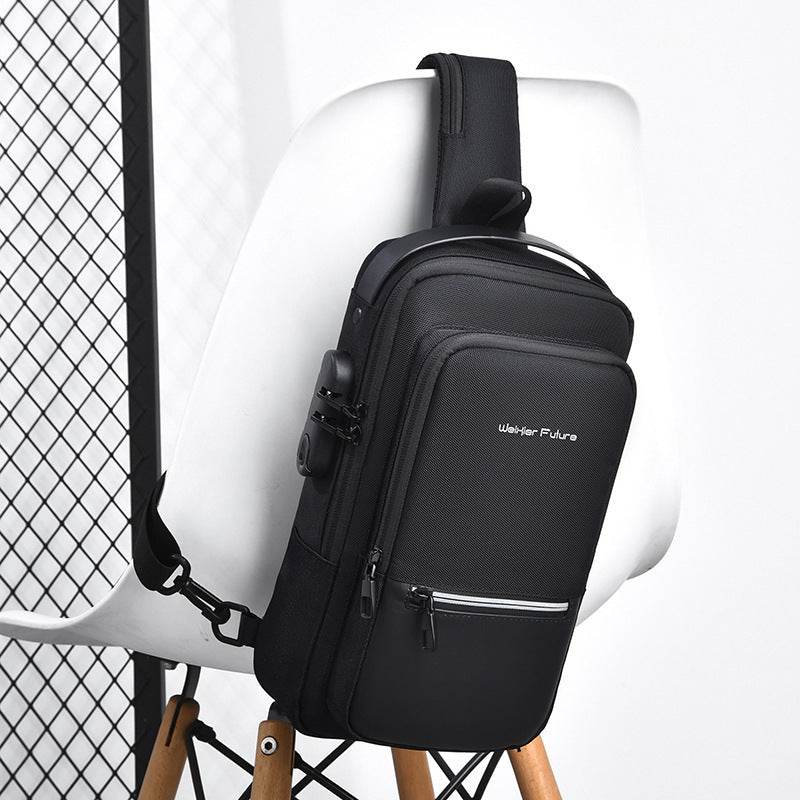 Trendy Men's Anti-Theft Crossbody Backpack - Oxford Cloth Style 2025 - Buy Center