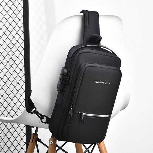 Trendy Men's Anti-Theft Crossbody Backpack - Oxford Cloth Style 2025 - Buy Center