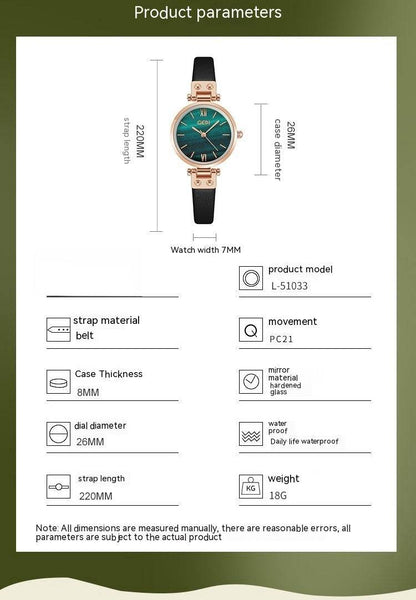 Buy Center Women's Waterproof Watch - Fashionable Art-Style with Small Dial - Buy Center