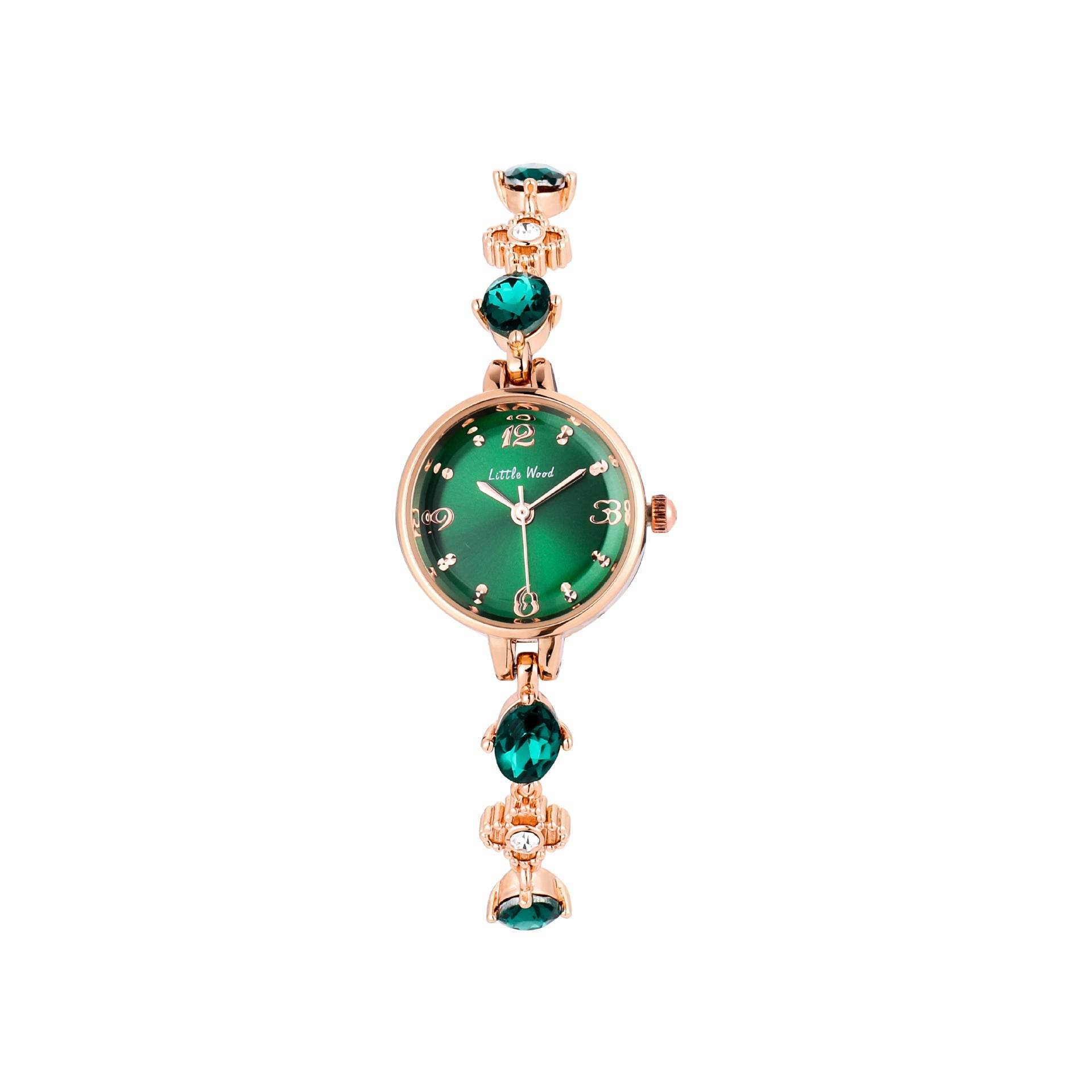 Buy Center Small Green Women's Bracelet Watch - Elegant Casual Design - Buy Center