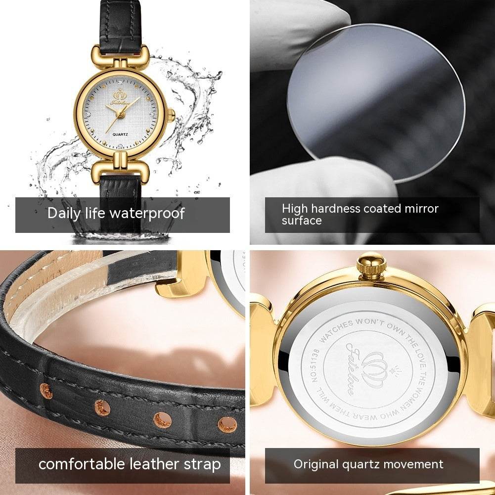 Buycenter Retro Women's Quartz Watch - Lightweight, Waterproof, Elegant Design - Buy Center