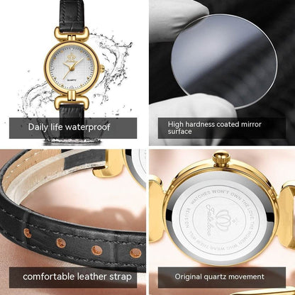 Buycenter Retro Women's Quartz Watch - Lightweight, Waterproof, Elegant Design - Buy Center