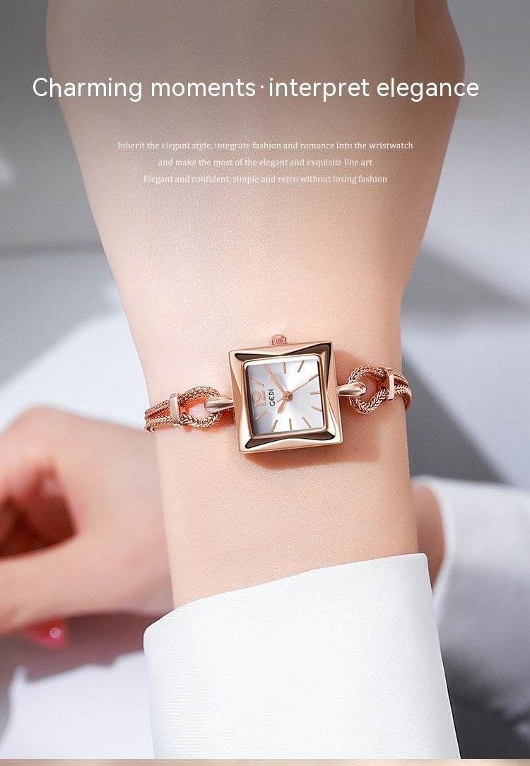 Buy Center Antique Style Square Plate Bracelet Watch - Fashion & Waterproof - Buy Center