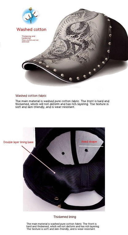 Buycenter Personalized Dragon Print Cap - Stylish Sun Protection - Buy Center