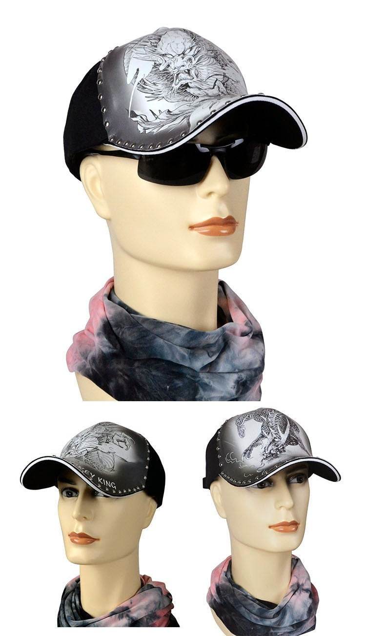 Buycenter Personalized Dragon Print Cap - Stylish Sun Protection - Buy Center