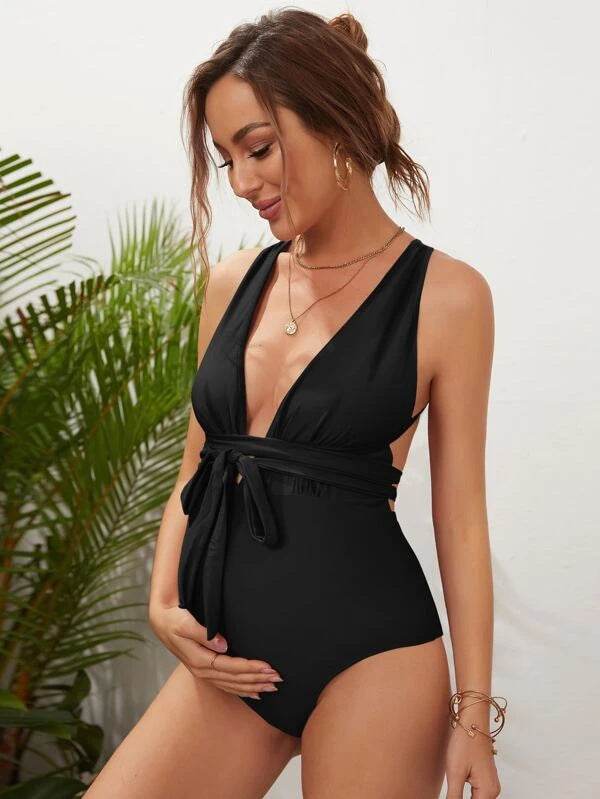 Women's Multicolor One-Piece Swimwear - Stylish & Maternity Friendly - Buy Center