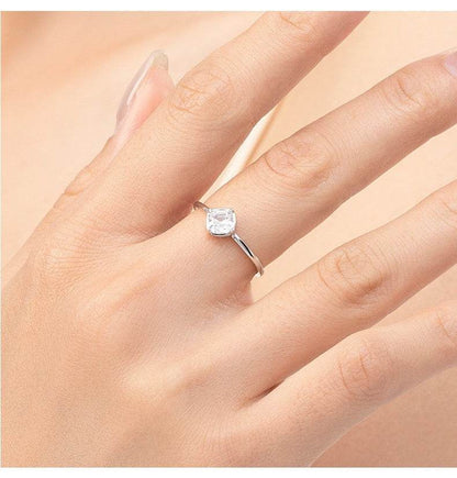 S925 Sterling Silver Heart Engagement Ring - Elegant Wedding Jewelry 2025 - Buy Center