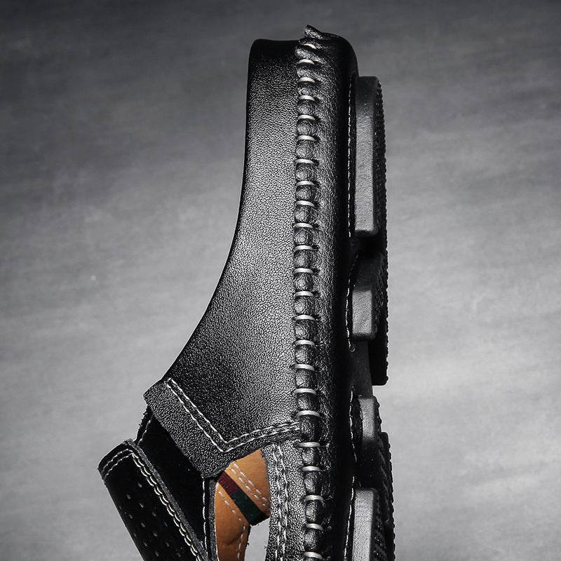 Buycenter Men's Hollow Semi-Slippers - Stylish & Breathable Comfort - Buy Center