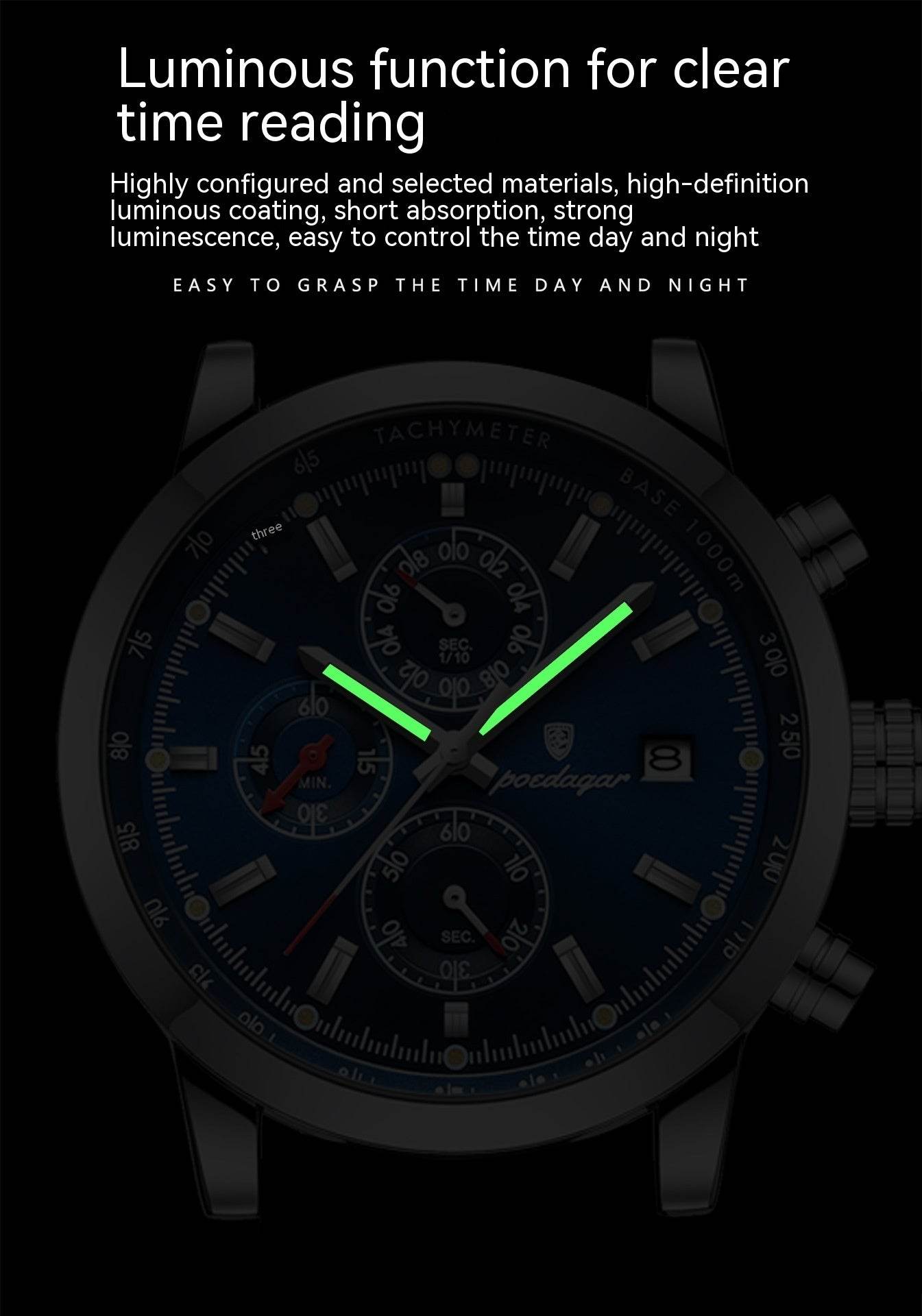 Multifunctional Waterproof Men's Quartz Watch - Stylish & Durable Design - Buy Center