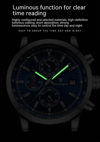 Multifunctional Waterproof Men's Quartz Watch - Stylish & Durable Design - Buy Center