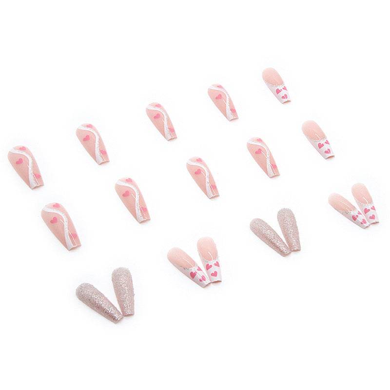 Wearable Finished Nail Love Fake Nails - Trendy Salon-Style Manicure - Buy Center