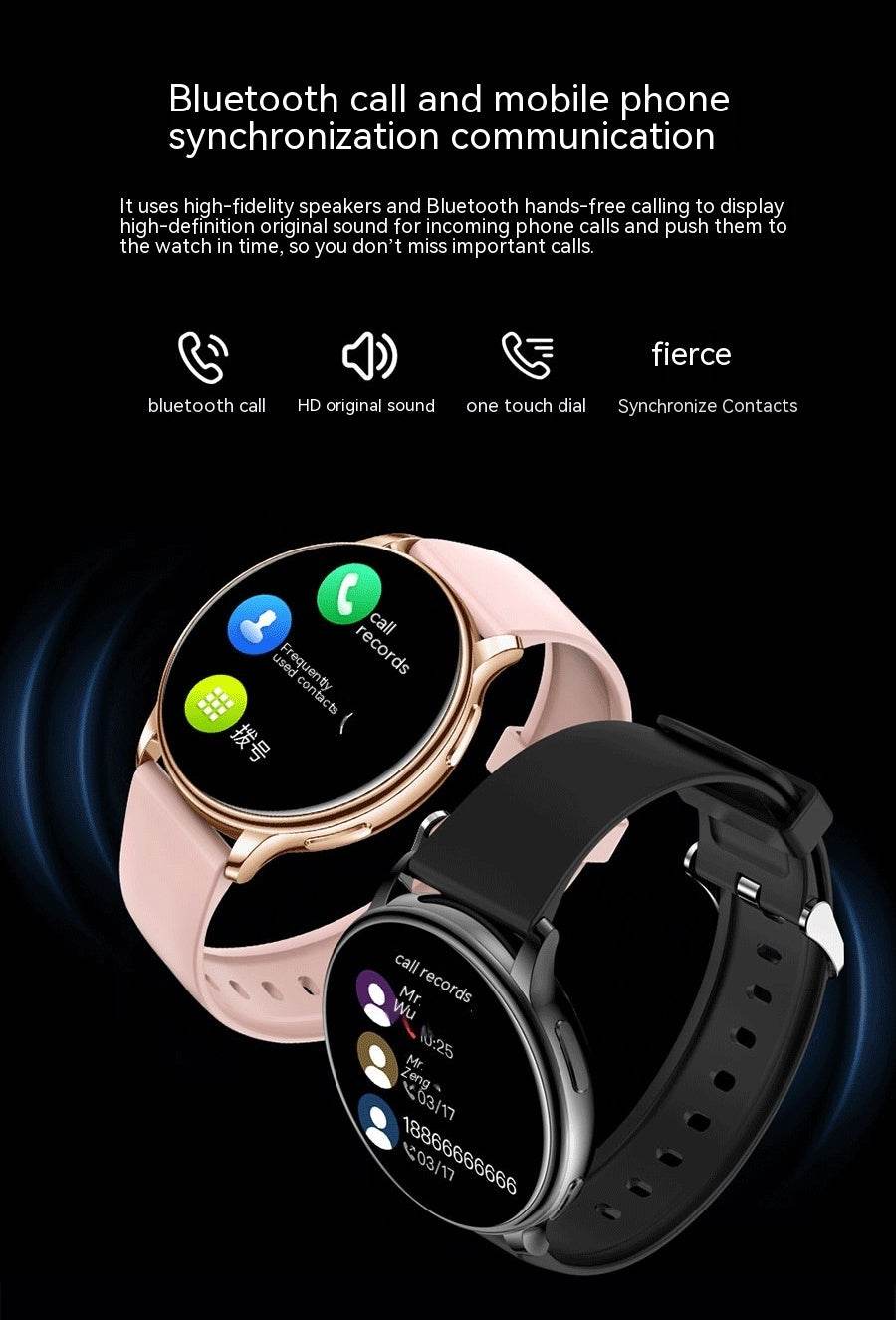 Smart Couple Watch - Bluetooth Calling, Heart Rate & Sleep Tracking - Buy Center