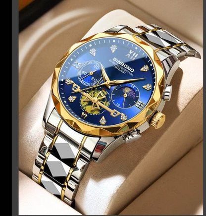 Multifunctional Quartz Watch - Six-Pin Timing, Casual & Business Style - Buy Center