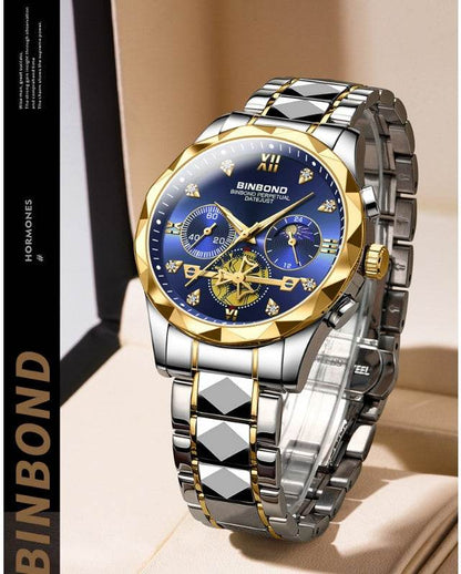 Multifunctional Quartz Watch - Six-Pin Timing, Casual & Business Style - Buy Center