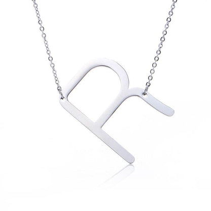 Fabulous Rose Gold Initial Letter Pendant Necklace - Premium K-Gold Design - Buy Center