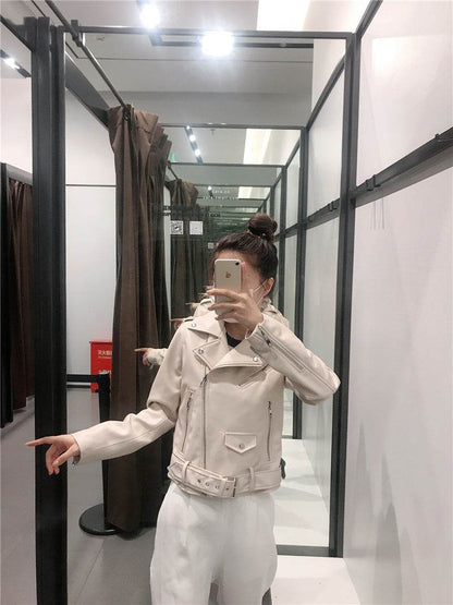 Buycenter Faux Leather Biker Jacket - Stylish Fashion for Every Occasion - Buy Center