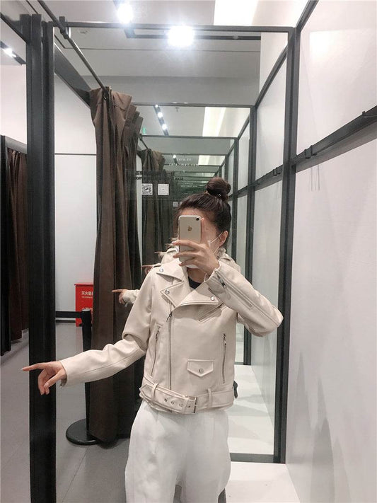 Buycenter Faux Leather Biker Jacket - Stylish Fashion for Every Occasion - Buy Center