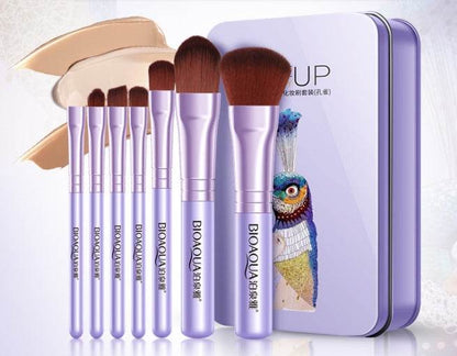 BIOAQUA 7-Piece Makeup Brushes Set - Soft Synthetic Hair for Flawless Finish - Buy Center