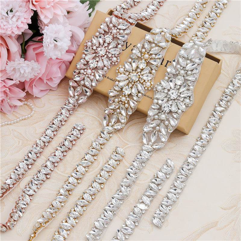 Rhinestone Applique Waist Jewelry for Weddings - Elegant Bridal Accessory - Buy Center