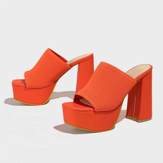 Buycenter Women's Summer Chunky Heel Slippers - Waterproof Outdoor Fashion - Buy Center