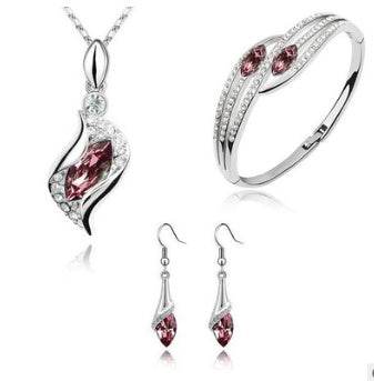 Angel Elf Jewelry Set - Austria Crystal Necklace, Earrings, & Bracelet - Buy Center