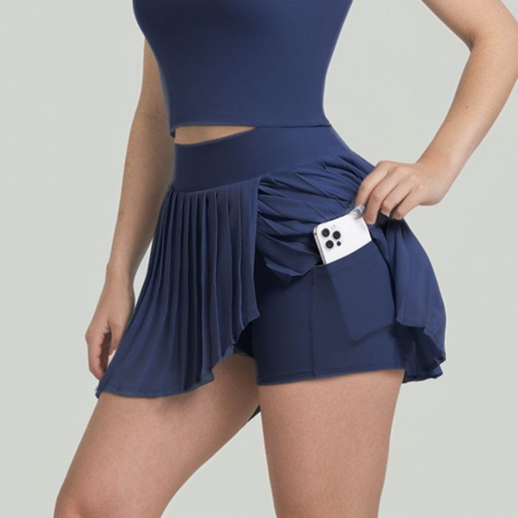 Buycenter Pleated Tennis Skirt - Stylish Outdoor Running and Fitness Skirt - Buy Center