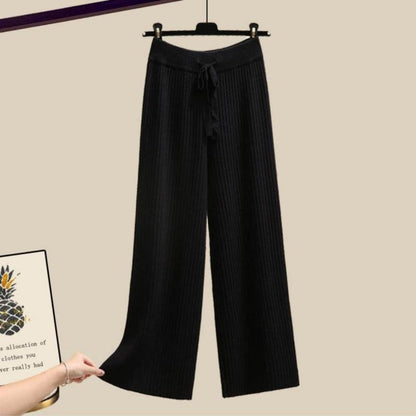 Women's Three-Piece Sweater Vest & Pants Suit - Cozy Urban Style 2025 - Buy Center