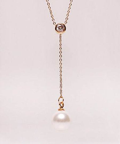 Monica 18K Rose Gold Drill Necklace - Elegant Geometric Design for Ladies - Buy Center