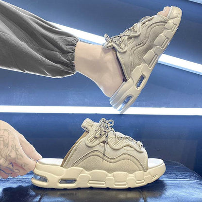 Men's Summer Non-Slip Platform Sandals - Trendy Outdoor Comfort & Style - Buy Center