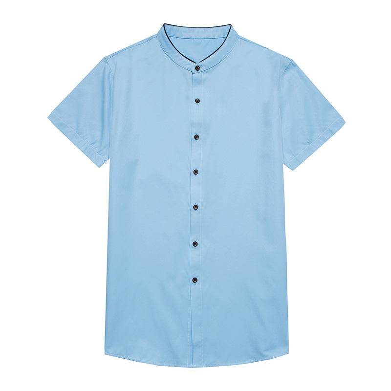 Buycenter Slim Fit Round Neck White Shirt - Short Sleeve for Men - Buy Center